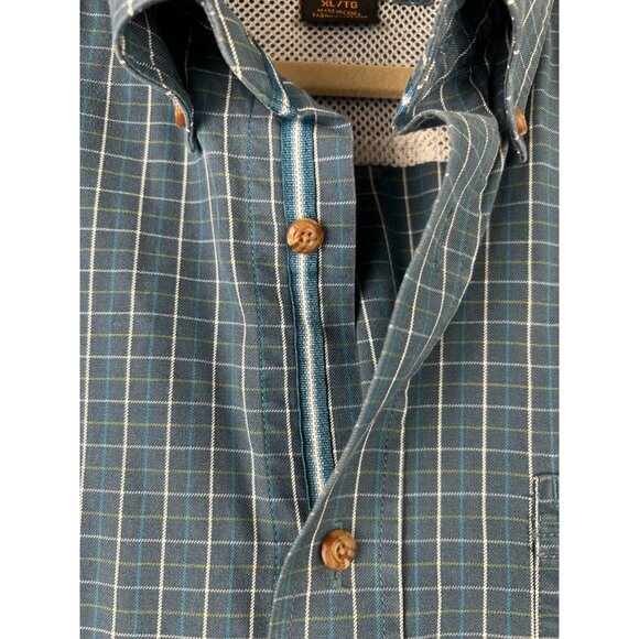 Ariat Pro Series Button Down Shirt Mens XLarge Blue Long Sleeve Check - Picture 10 of 13